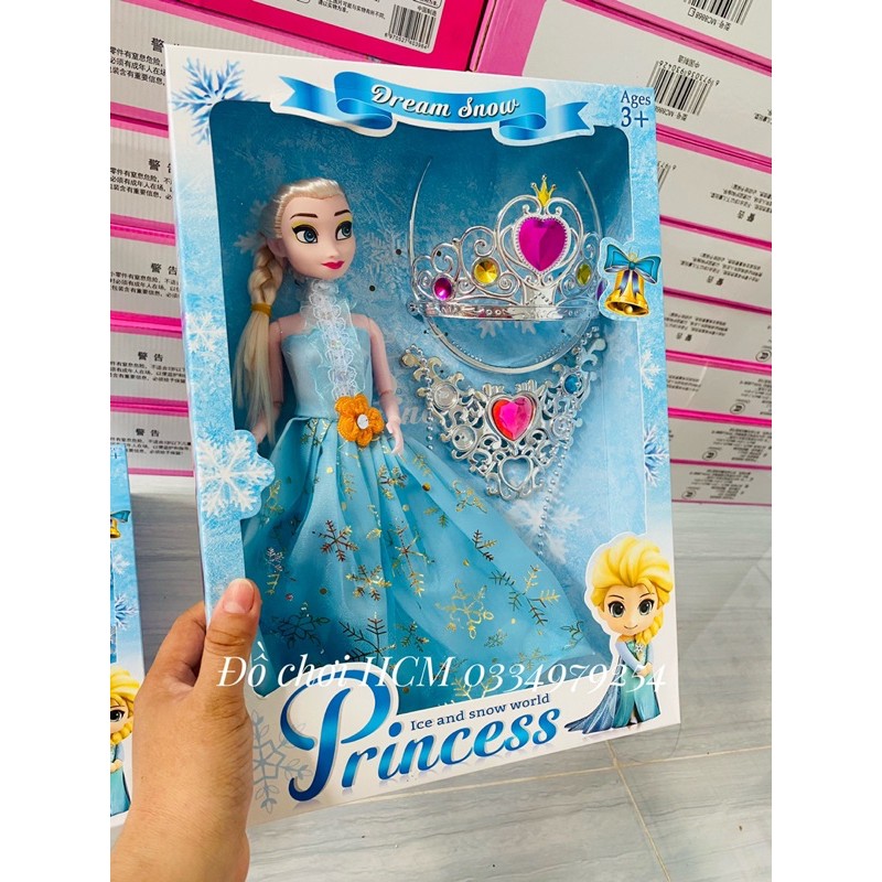 [HÌNH &amp; CLIP THẬT] Đồ chơi búp bê công chúa Elsa rất đẹp dành cho bé thích chơi trò cô dâu