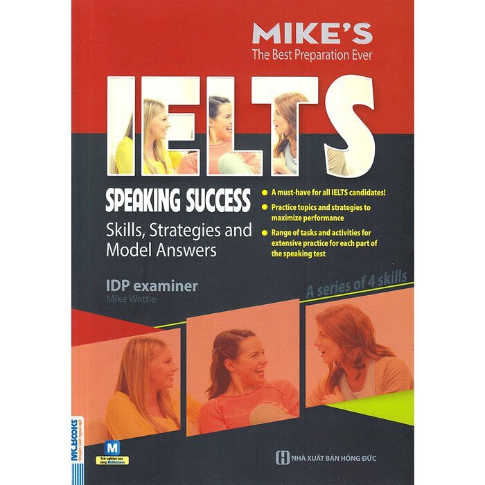 Sách - Combo Trọn Bộ 4 cuốn Academic Ielts Mike + Tài Liệu Luyện Thi Nói IELTS ( Dùng App )