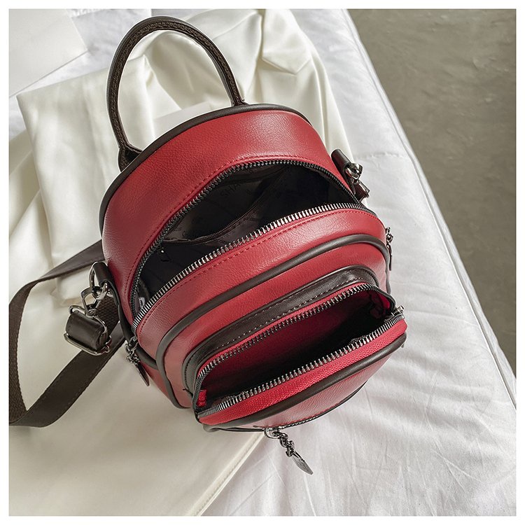 Ba Lô Đi Học/Du Lịch Màu Trơn Dễ Thương Thời Trang Cho Nữ