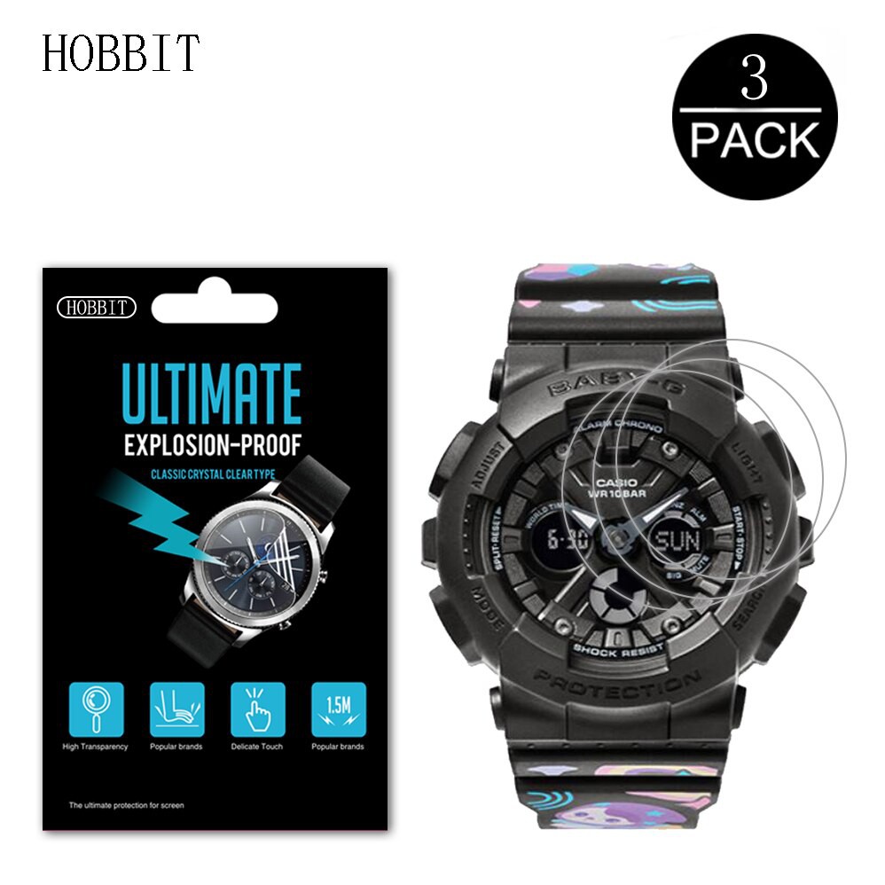 3 Miếng Dán Cường Lực Bảo Vệ Màn Hình 0.15mm Cho Casio Baby-G Ba-130 1ap 4ap 7a1p 7a2pp 5h
