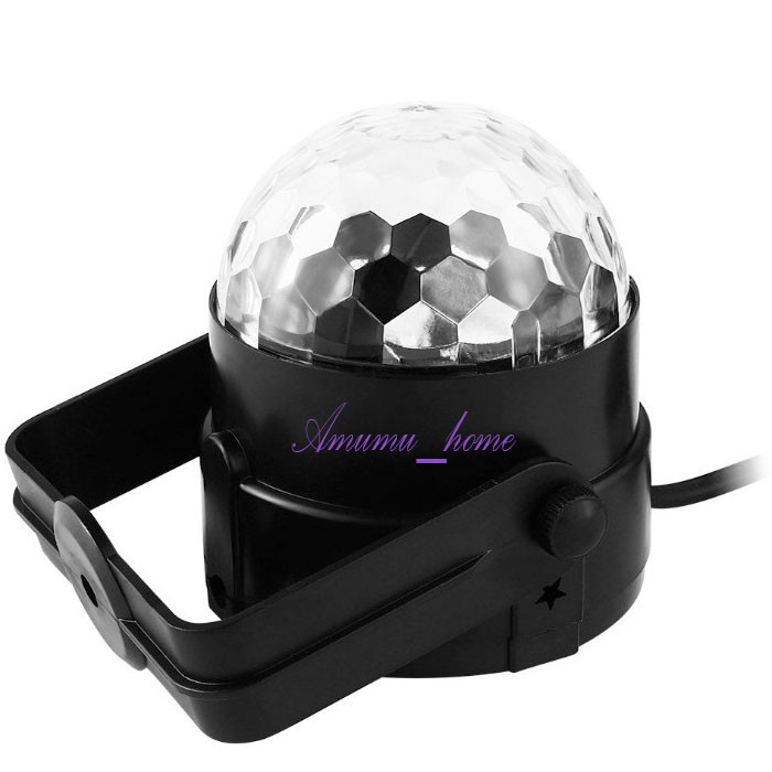 Đèn Led Xoay Trang Trí 7 Màu Cảm Ứng Theo Nhạc Vũ Trường, Sân Khấu Dành cho Dân Bay