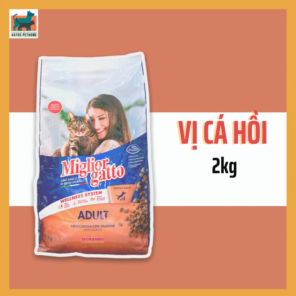 Thức ăn cho mèo lớn Miglior Gatto bao 2kg