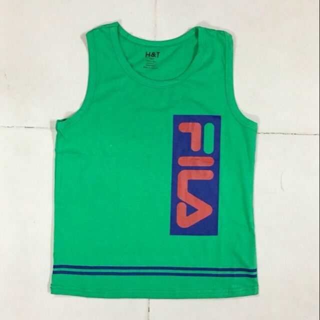 Áo bé trai in Fila màu xanh 40 - 50kg