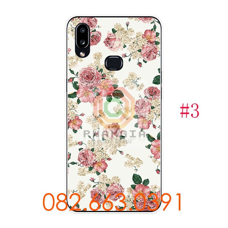 Ốp lưng Samsung A10S dẻo in hình bông hoa