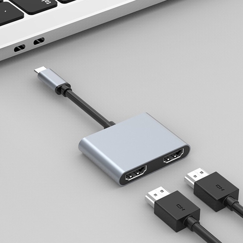 Hub Chuyển Đổi Type-C Sang HDMI-Hub 4K 30Hz 60Hz 2 Trong 1 Độ Nét Cao