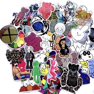 Sticker kaws set 60 cái ép lụa / hình dán kaws dễ thương