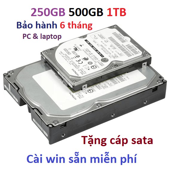 HDD 500GB 1TB 250GB ổ cứng 1TB laptop PC máy bàn 2.5 3.5 inch 160G 250G 320G 500G 640G 750G 1000GB desktop