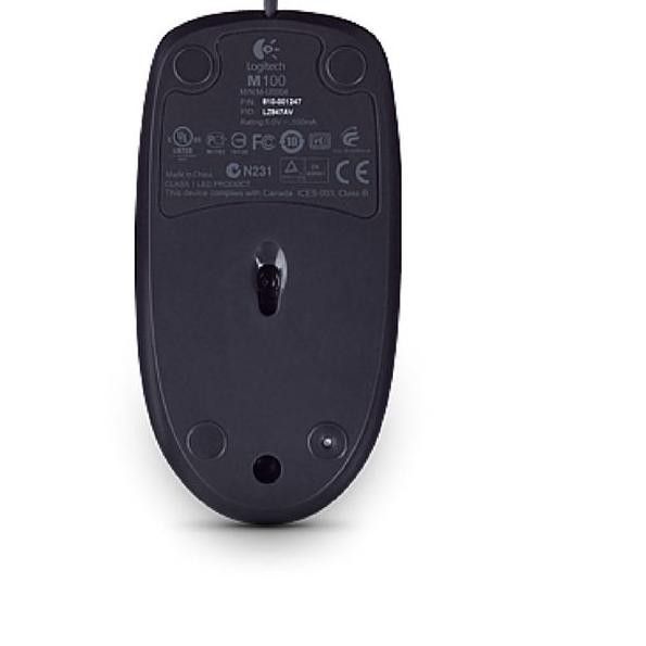 Chuột Dây Cáp Logitech M100 Chính Hãng