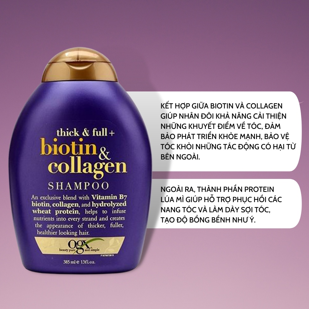 DẦU GỘI XÃ BIOTIN GIÚP CHỐNG RỤNG & KÍCH THÍCH MỌC TÓC 385ML HÀNG CHÍNH HÃNG NHẬP TỪ MỸ