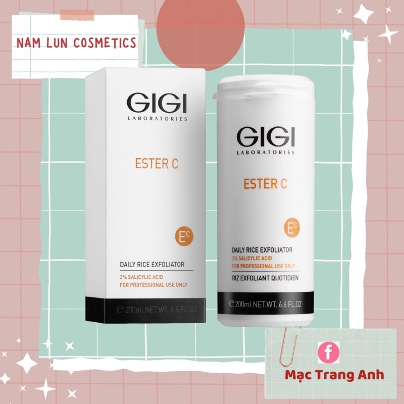Tẩy da chết gạo gigi ester c DAILY RICE EXFOLIATOR