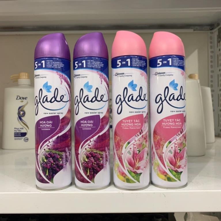 XỊT THƠM PHÒNG GLADE HƯƠNG LAVENDER &amp;HƯƠNG HOA 280G THÁI LAN