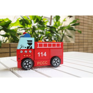 Lắp ráp xe cứu hỏa Winwintoys 61292