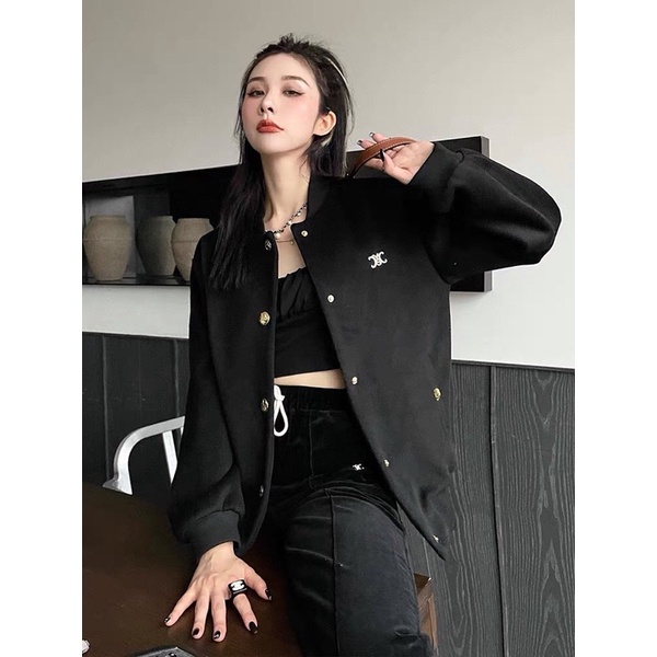 áo khoát bomber in logo celine💕