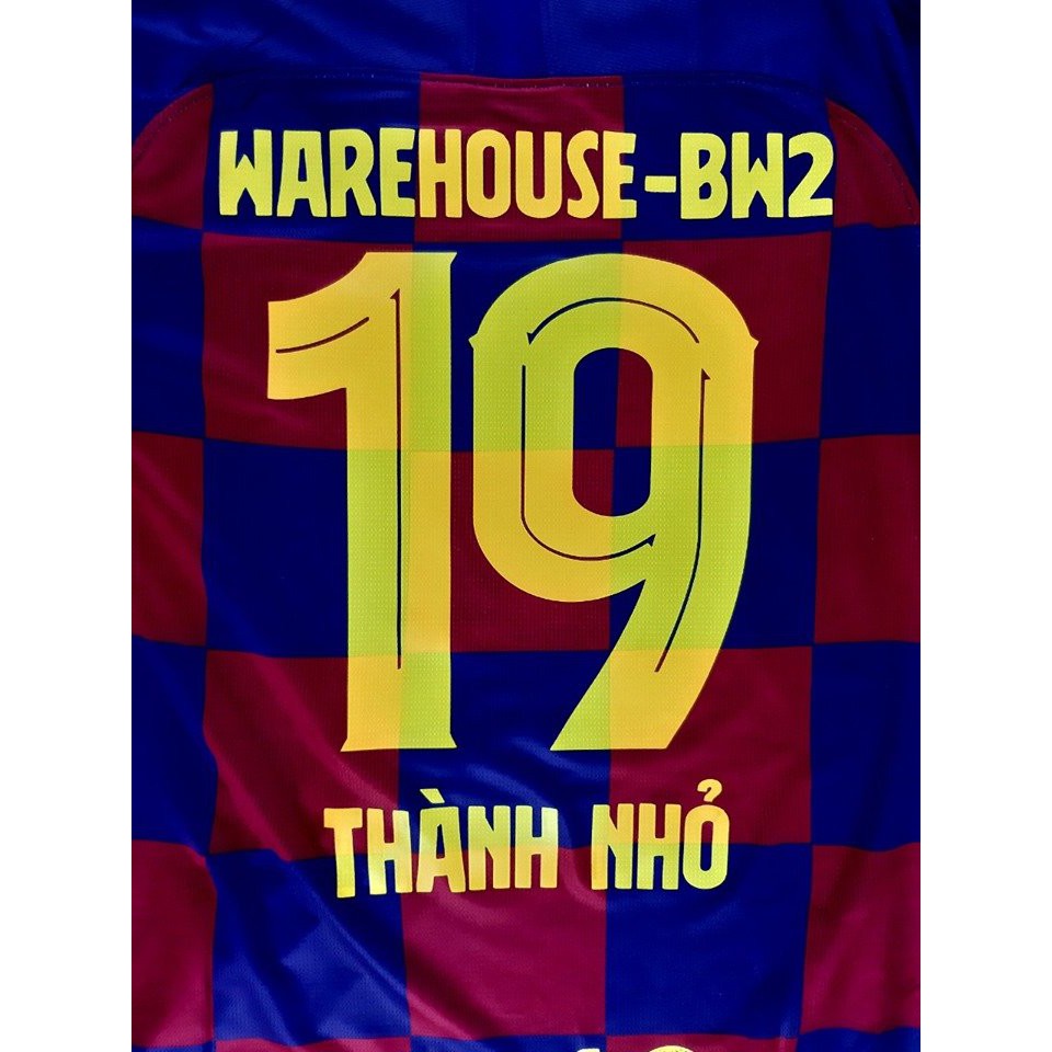 In Tên Số Áo Bóng Đá - kèm khi mua áo ở shop