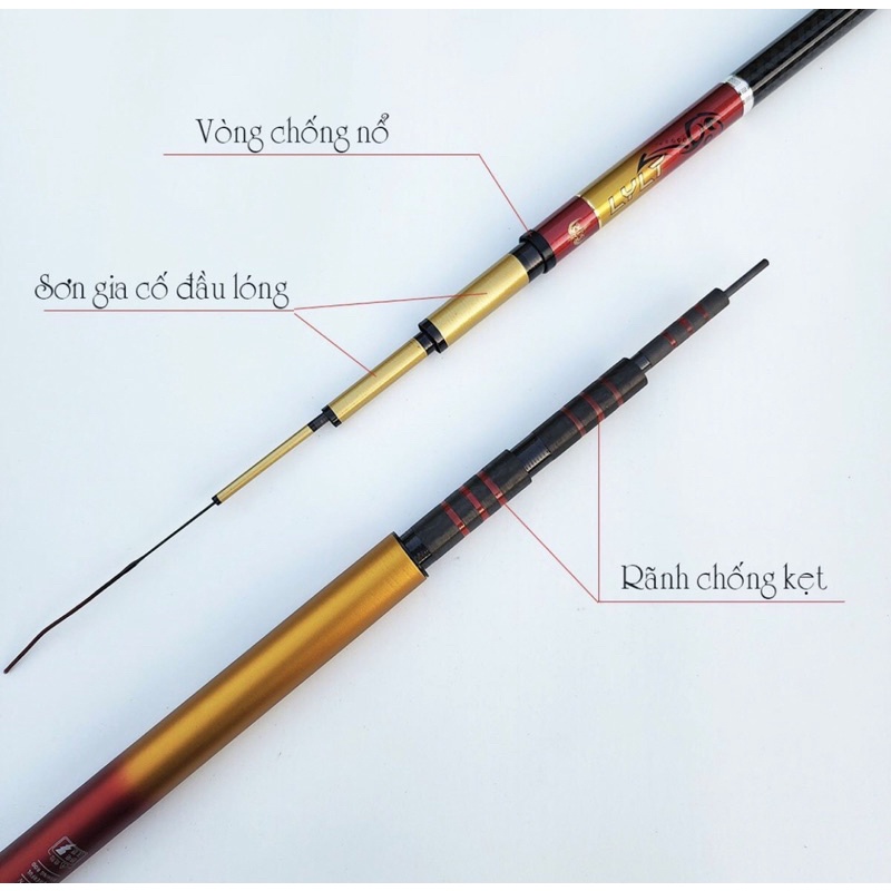 Cần câu tay Tiềm Long 5H tặng 1 ngọn phụ