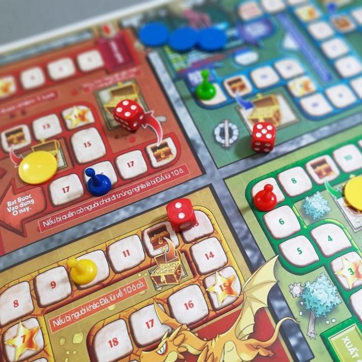 Board game-Đi tìm kho báu mini 3 Foxi-Nâng cao khả năng xử lí tình huống-Tranh luận-Logic-Trò chơi gay cấn lí thú