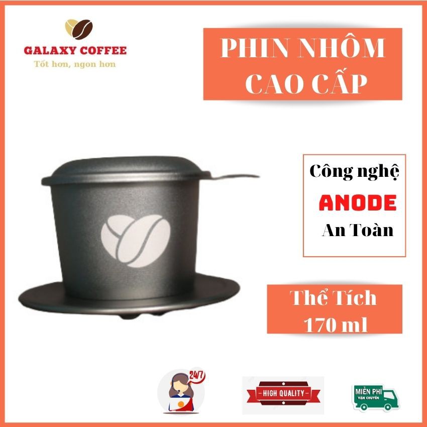 Phin Pha Cà Phê Nhôm Cao Cấp Công Nghệ ANODE 25g, Phin cafe màu, GALAXY COFFEE PHINN1, Tặng 20k Phí VC