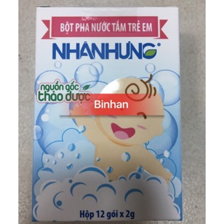 Bột pha nước tắm trẻ em nhân hưng