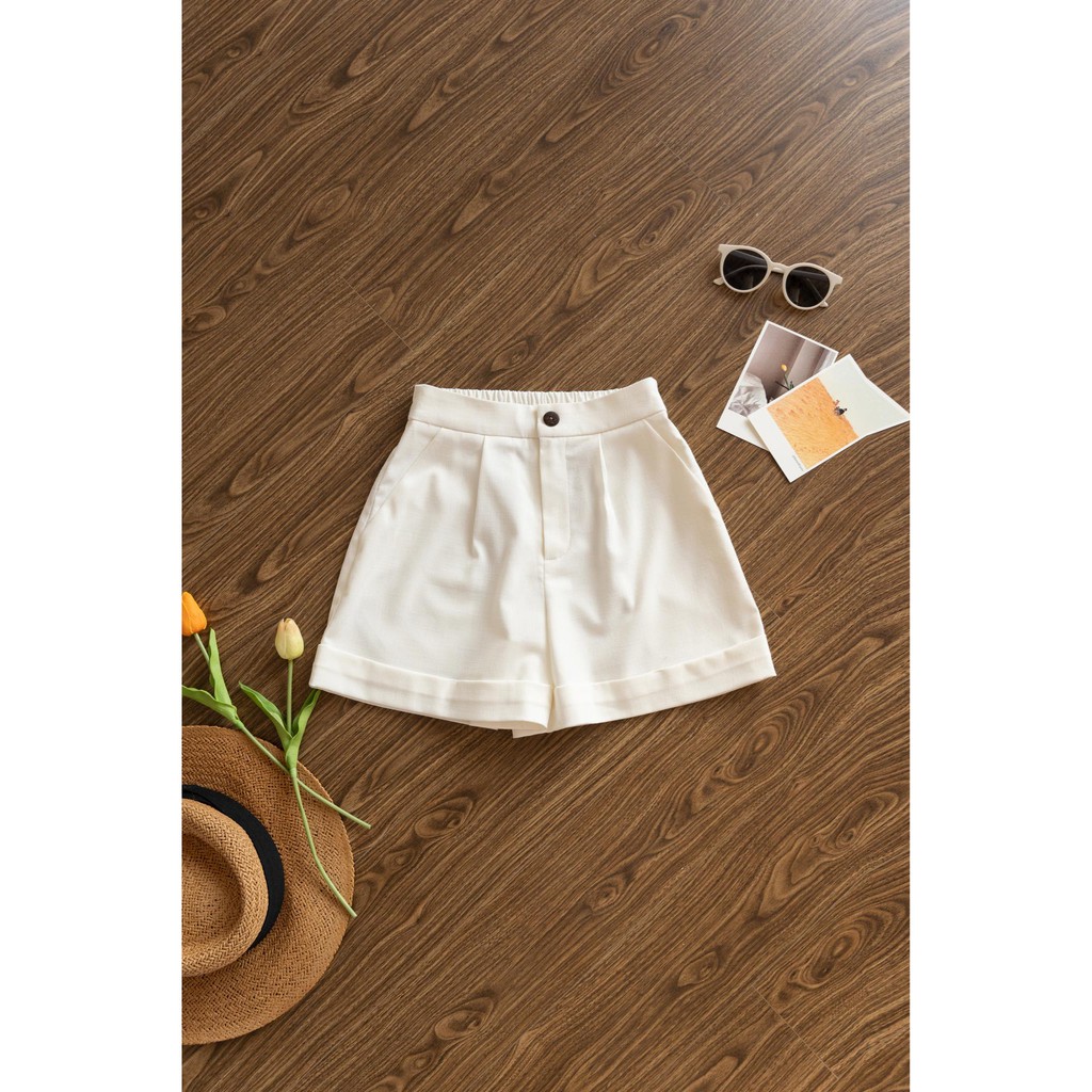 Quần short ngắn nữ MADLEN cạp chun sau nhiều màu summer 2022