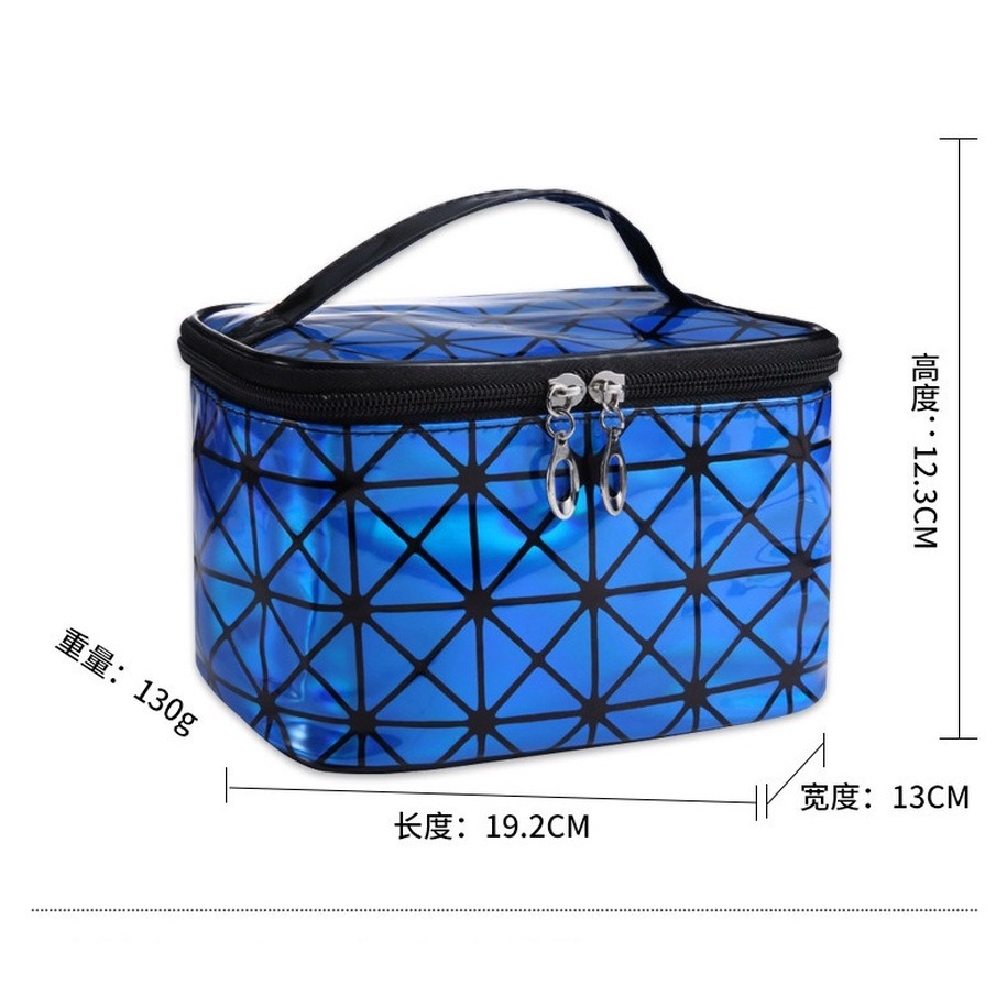 Túi Đựng Đồ Trang Điểm Màu Laser Chống Thấm Nước Sức Chứa Lớn Tiện Dụng Mang Đi Du Lịch