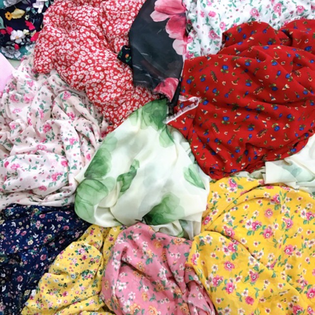 vải von hoa nhí siêu đẹp