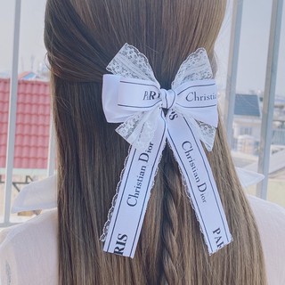 Kẹp nơ trắng 4 tầng 🌼 XINH XẮN 🌼 SIÊU RẺ 🌼 Kẹp tóc bới đầu 🌼 [ Handmade ]