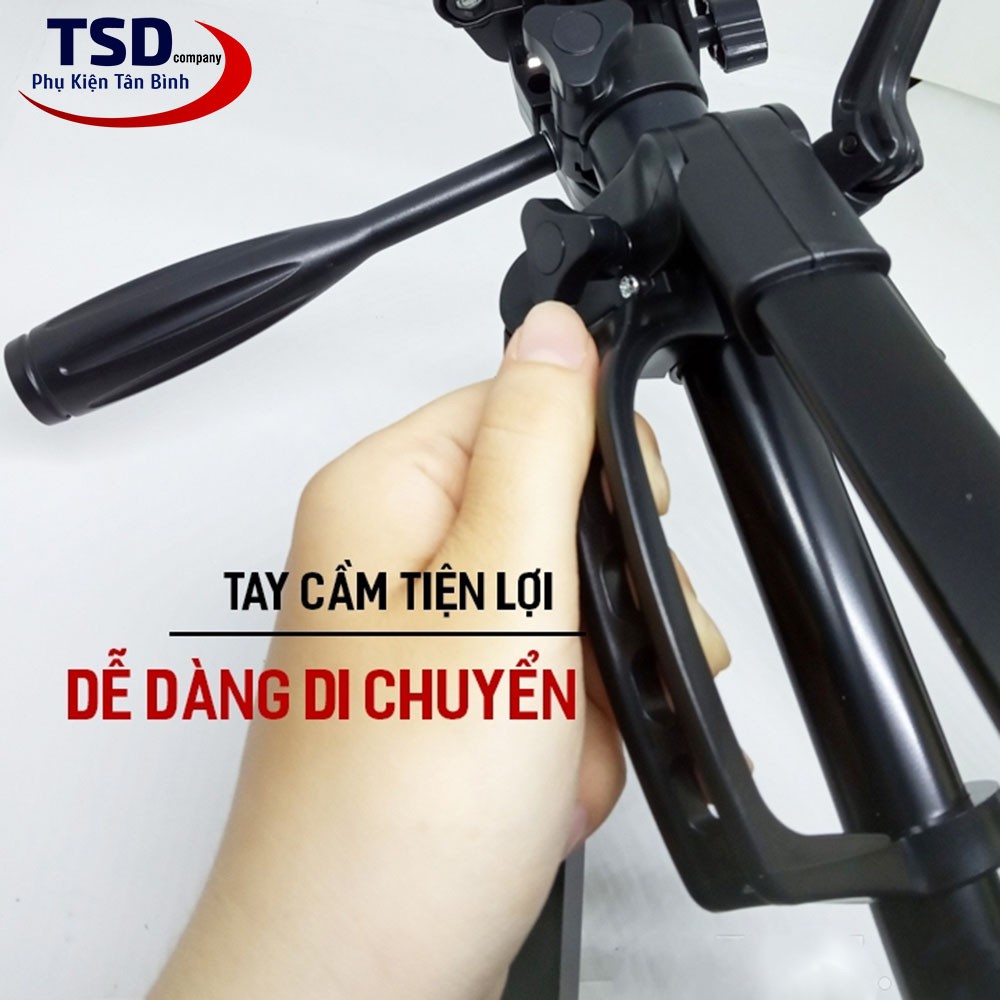 Tripod 3 Chân 3366 Cho Máy Ảnh, Điện Thoại Vật Liệu Hợp Kim Cao Cấp