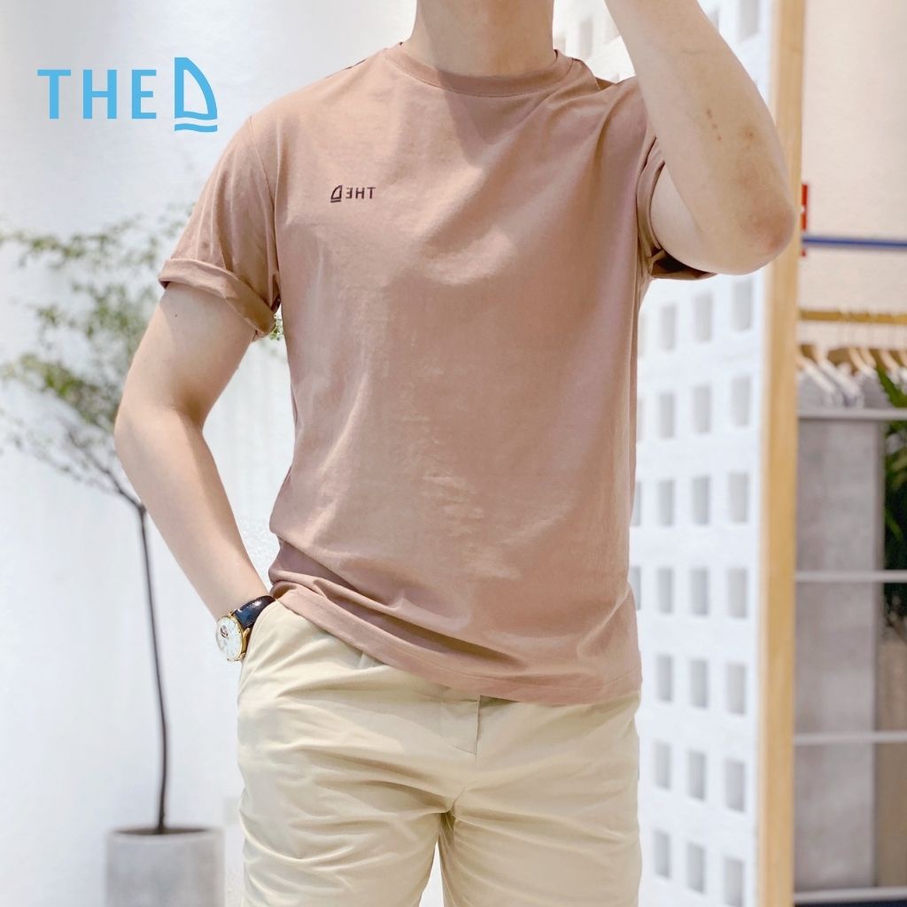 Áo Phông Nam The D Cổ Tròn Dáng Regular Fit, Chất Liệu Cotton Mềm Mịn, Thấm Hút Mồ Hôi Tốt AP 9910