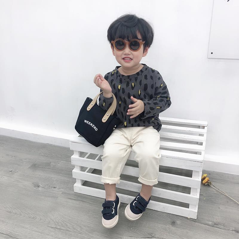 Áo Thun Dài Tay Họa Tiết Da Báo Đáng Yêu Hợp Thời Trang Cho Bé