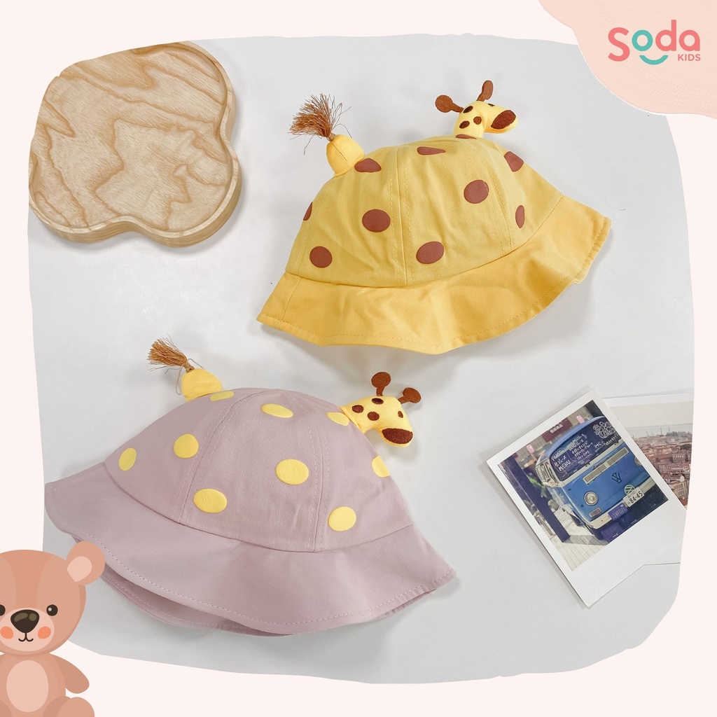 Mũ vành huơu cao cổ cho bé trai và bé gái 6-18m (Ảnh thật)