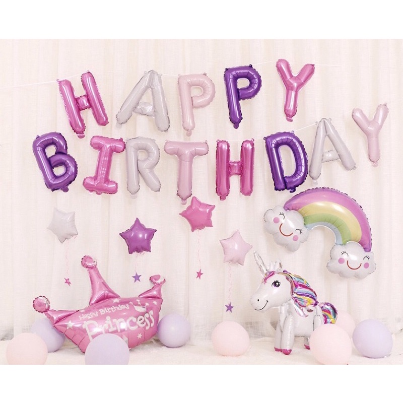 COMBO Bóng Trang Trí Sinh Nhật/Tiệc/Thôi Nôi cho bé và người lớn theo đủ phong cách Sang trọng/Cute/Hàn Quốc