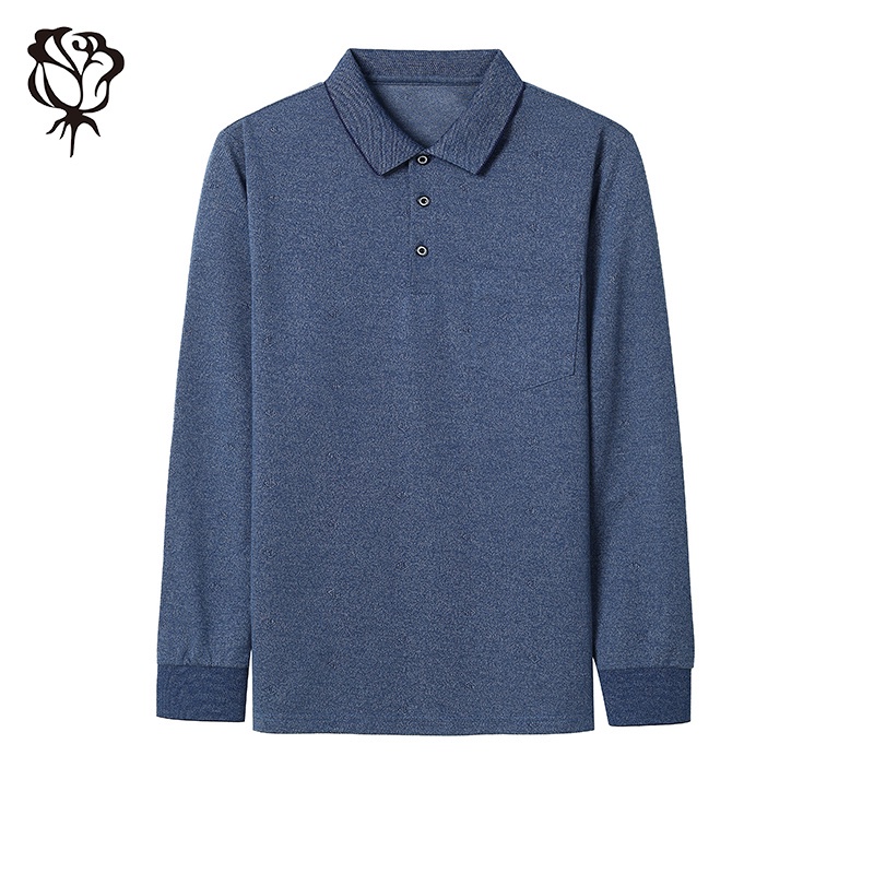 Áo thun polo tay dài màu trơn thời trang thu đông cho nam | BigBuy360 - bigbuy360.vn