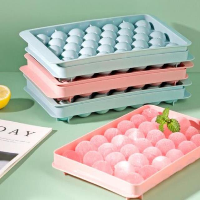 KHAY LÀM ĐÁ bi tròn  khuôn kem hoa quả trái cây khuôn làm thạch rau câu độc đáo tiện dụng - HS Shop Đà Nẵng