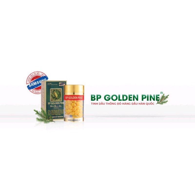 TINH DẦU THÔNG ĐỎ HÀN QUỐC BP GOLDEN PINE – GIÚP LƯU THÔNG MÁU, GIẢM CHOLESTEROL, CÂN BẰNG MỠ MÁU HỘP 100 VIÊN