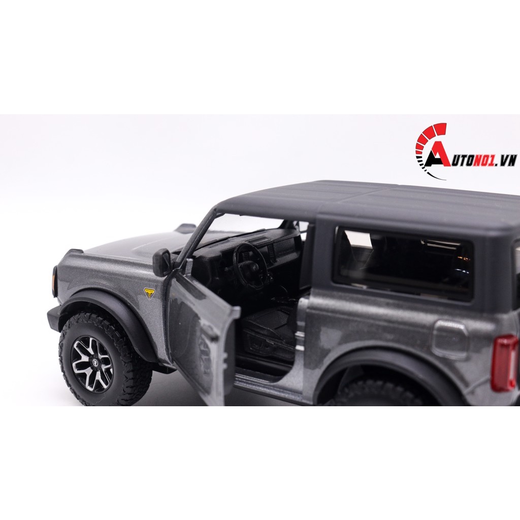 MÔ HÌNH XE FORD BRONEO BADLANDS 2021 GREY 1:24 MAISTO 7817