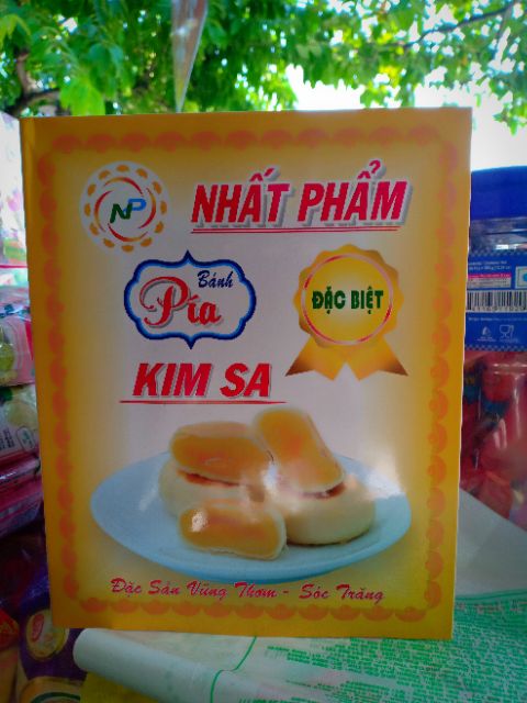 Bánh pía kim sa trứng muối Hải Sơn 12c/hộp