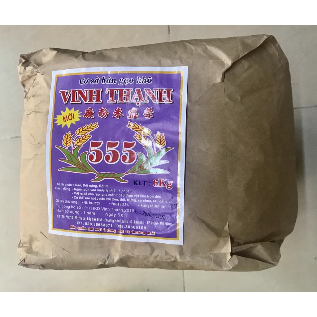 01 cây Bún khô Vinh Thạnh 555 cây 6kg