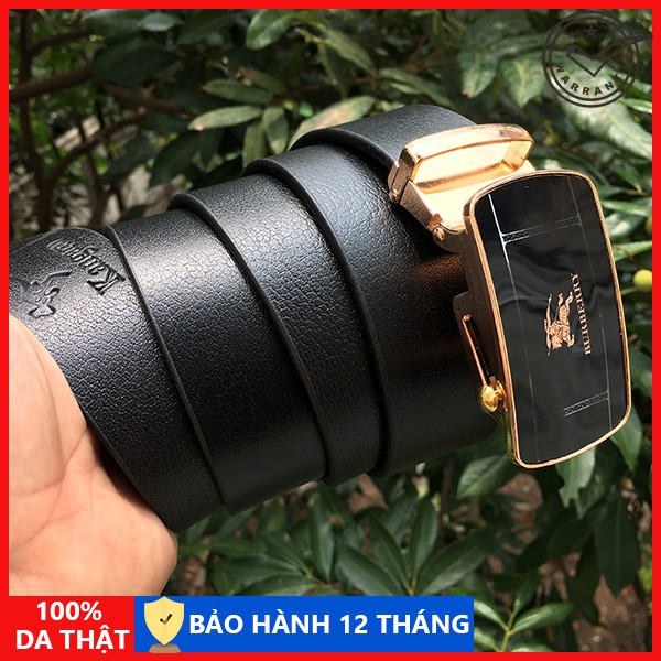 Thắt lưng nam da bò nguyên miếng, cam kết da thật 100%, dây nịt da nam Cao Cấp - TLBR001
