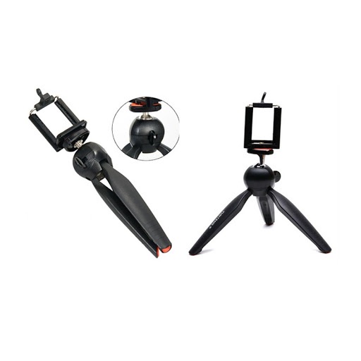 (FULL HỘP) Giá đỡ kẹp điện thoại Yungten 228, kẹp điện thoại, máy ảnh, điều chỉnh 360 độ, nhựa, chắc chắn