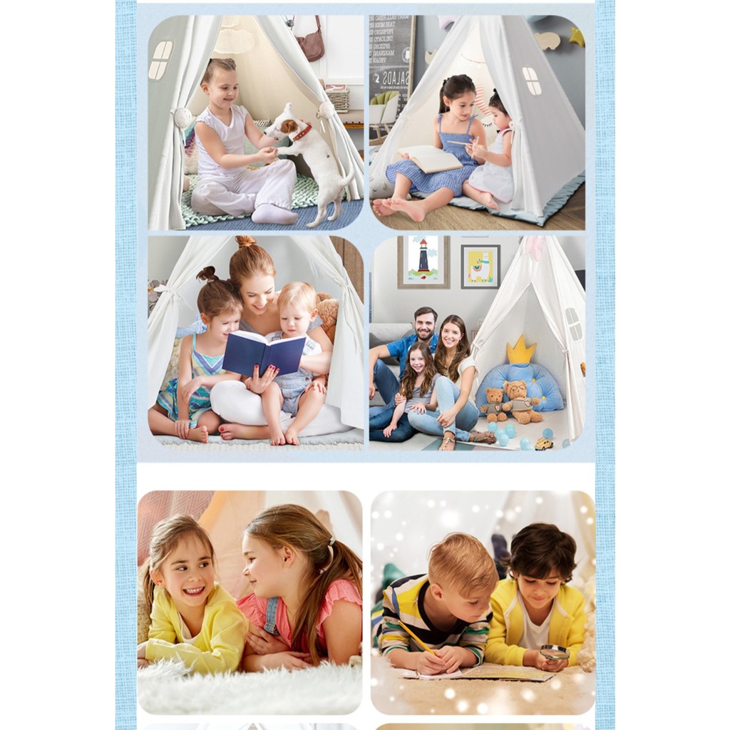 Lều vải trẻ em gấp di động dễ thương trong nhà, ngoài trời, Lều Lâu đài trang trí, đọc sách - Đồ chơi trẻ em và ba mẹ
