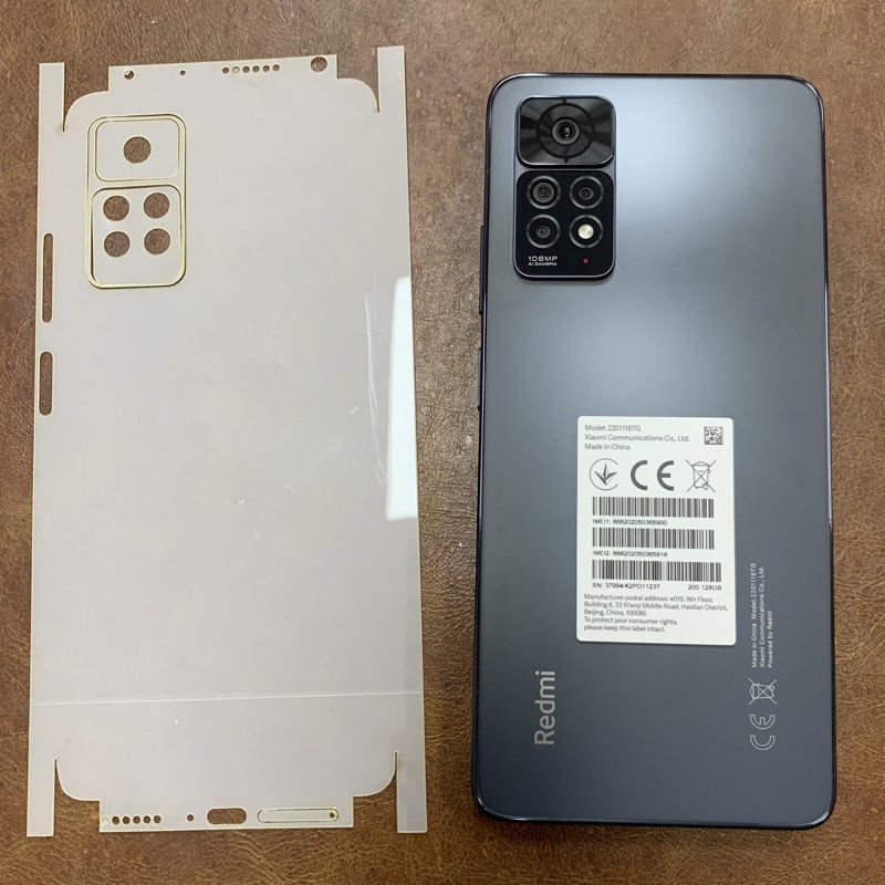 Tấm dán PPF Xiaomi Redmi Note 11 Pro  dán màn hình/mặt lưng/mặt trước/mặt sau full viền chuẩn