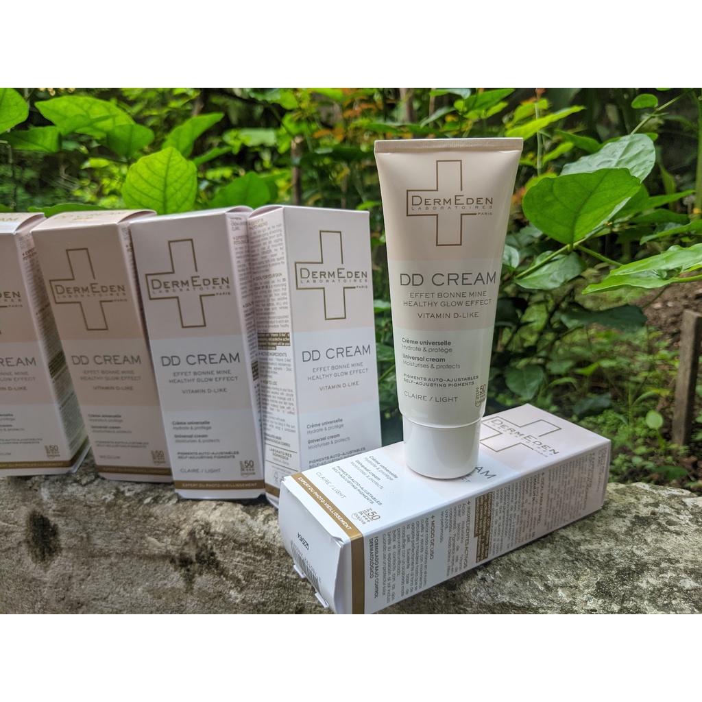 Kem chống nắng, trang điểm và dưỡng da, làm đều màu da, chống lão hóa DermEden DD Cream 50ml SPF 50  PA+++