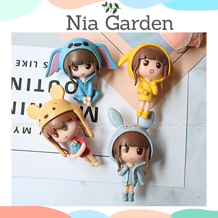 Mô hình trang trí mini, cosplay gấu Pooh, Stich, Pikachu, Totoro - N5