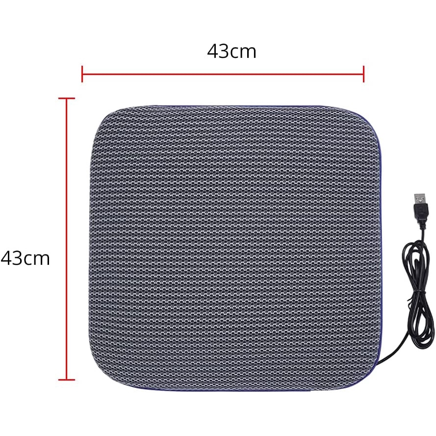 Đệm Làm Mát Cho Ghế Ngồi Xe Hơi Kết Nối Cổng USB Tiện Dụng