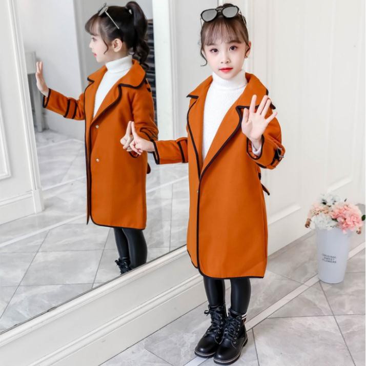 Áo khoác bé gái thời trang hàn quốc cao câp 2021 - Áo khoác dạ cho bé gái siêu đẹp hàng Quảng Châu