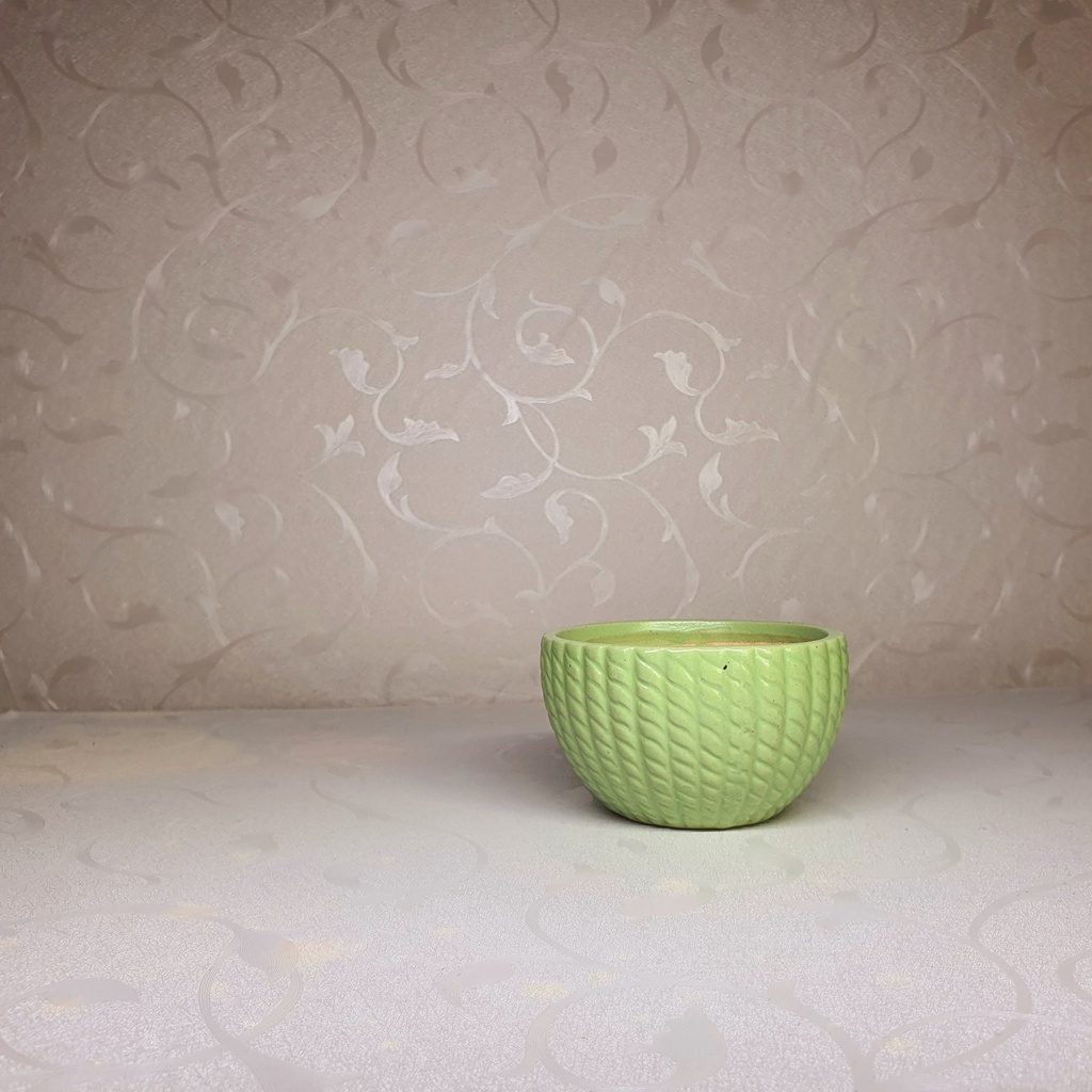 Chậu trồng cây cảnh , sen đá , xương rồng - Kiểu vành tròn -   và