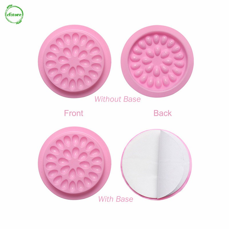 [Hàng mới về] Đĩa nhựa đựng keo dán mi giả kèm/không kèm chân đế chuyên dụng