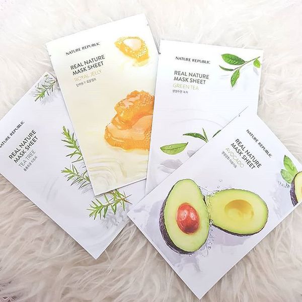 Mặt Nạ Giấy Cấp Ẩm, Dưỡng Trắng Da Nature Republic Real Nature Mask Sheet 23ml