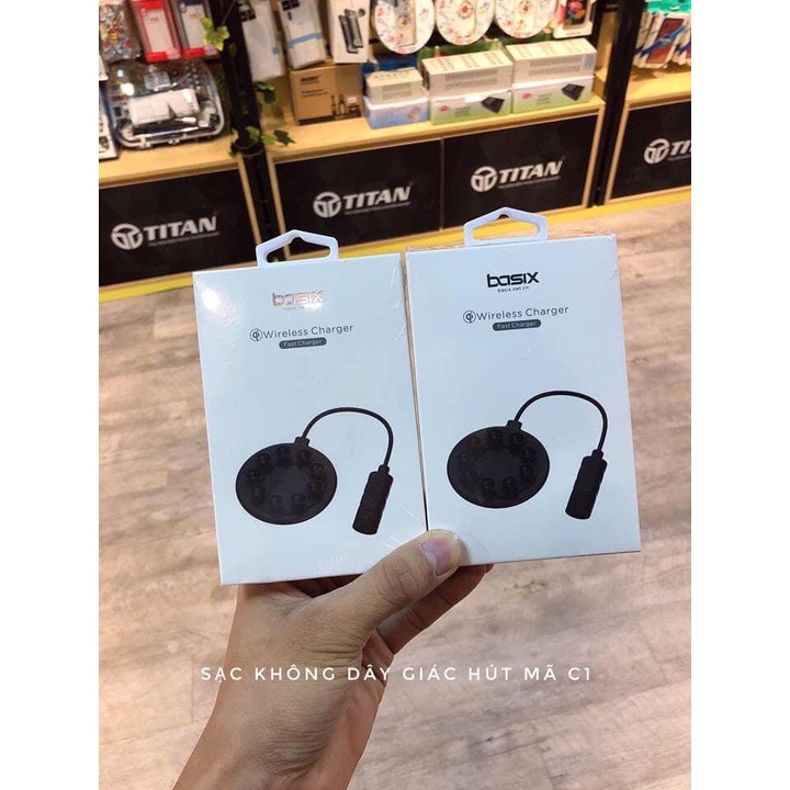 Đế sạc không dây gắn lưng điện thoại Baseus Suction Cup Wireless Charger WXXP-01 / 02
