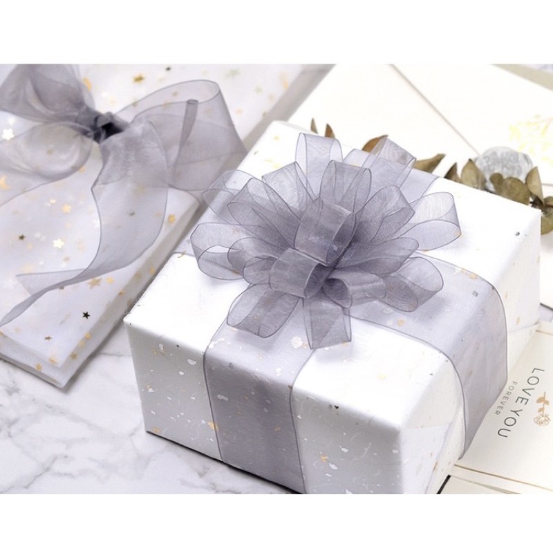 Set 5 mét Dây nơ Ruybang lụa luxury bản 2.5cm